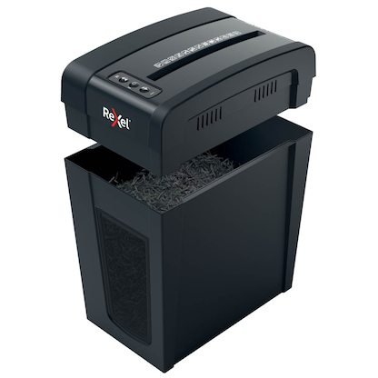 Artikelbild 5 für Rexel Secure X10-SL Aktenvernichter mit Partikelschnitt P-4, 4 x 40 mm, bis 10 Blatt, schwarz, Artikelnummer 437232
