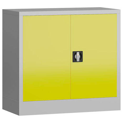 Artikelbild 2 für ClassiX Metallschrank X-530306 zinkgelb, lichtgrau 80,0 x 38,0 x 75,0 cm, aufgebaut, Artikelnummer 184057