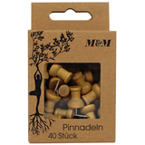 Artikelbild 1 für M&M Pinnnadeln 40 Stück braun, Artikelnummer 647477