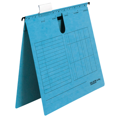 Artikelbild 3 für 25 FALKEN Hängehefter UNIREG Karton blau 1 x kaufmännische Heftung, Artikelnummer 633495