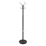 Artikelbild 1 für HAKU Möbel Kleiderständer 88599 schwarz Metall 4 Haken 36,0 x 182,0 cm, Artikelnummer 624888