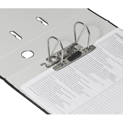 Artikelbild 3 für DONAU Klassik Ordner schwarz Karton 7,5 cm DIN A4, Artikelnummer 183905