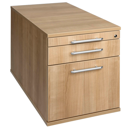 Artikelbild für HAMMERBACHER Solid Rollcontainer nussbaum 3 Auszüge 42,8 x 80,0 x 51,2 cm, Artikelnummer 293579