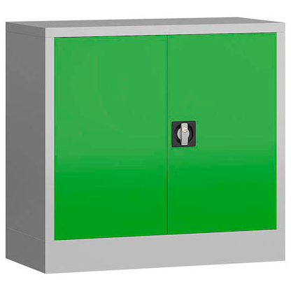 Artikelbild 2 für ClassiX Metallschrank X-530305 lichtgrau, gelbgrün 80,0 x 38,0 x 75,0 cm, aufgebaut, Artikelnummer 184079