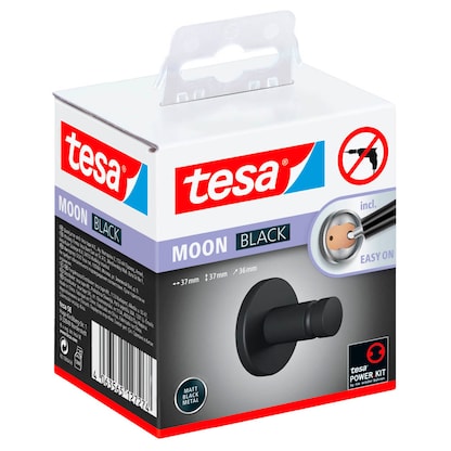 Artikelbild 3 für tesa Handtuchhaken MOON schwarz matt, Artikelnummer 554689
