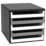 Artikelbild 1 für M&M Schubladenbox weiß/grau 30057665, DIN A4 mit 5 Schubladen, Artikelnummer 647366