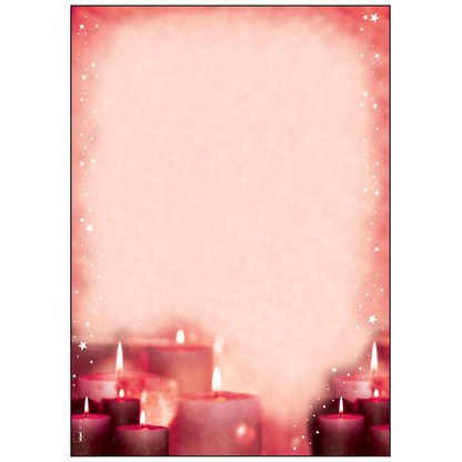 Artikelbild 19 für SIGEL Weihnachtsbriefpapier Red Candlelight Motiv DIN A4 90 g/qm 100 Blatt, Artikelnummer 535878