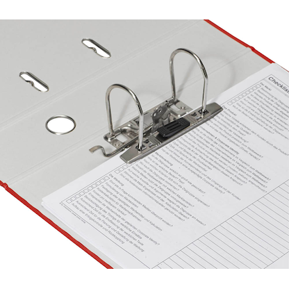 Artikelbild 3 für DONAU Klassik Ordner rot Karton 7,5 cm DIN A4, Artikelnummer 183913