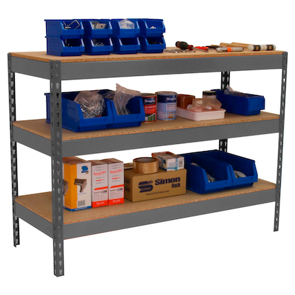 Artikelbild für Simonrack Werkbank SIMONWORK BASIC 3 grau 150,0 x 75,0 x 90,0 cm, Artikelnummer 980868