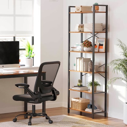 Artikelbild 5 für VASAGLE Bücherregal braun, schwarz 66,0 x 30,0 x 186,0 cm, Artikelnummer 260949