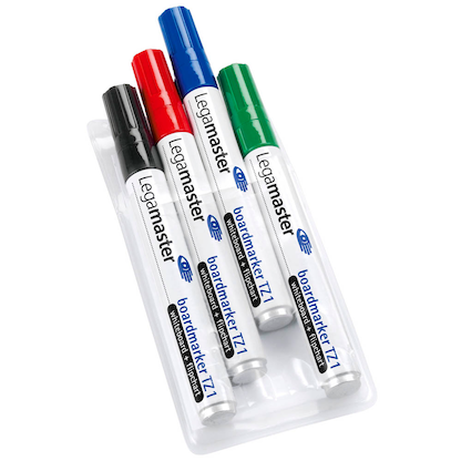 Artikelbild 7 für Legamaster TZ 1 Whiteboard-Marker farbsortiert 1,5 - 3,0 mm, 4 St., Artikelnummer 329789