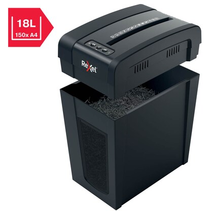 Artikelbild 7 für Rexel Secure X10-SL Aktenvernichter mit Partikelschnitt P-4, 4 x 40 mm, bis 10 Blatt, schwarz, Artikelnummer 437232