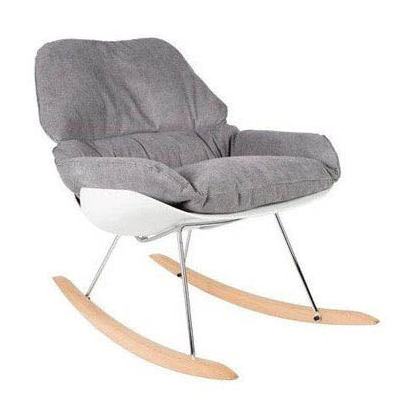 Artikelbild 5 für meet powered by PAPERFLOW Schaukelstuhl LAZY grau silber, buche Stoff, 1 St., Artikelnummer 638033