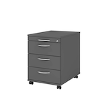 Artikelbild 1 für HAMMERBACHER AC30 Rollcontainer grafit 4 Auszüge 42,8 x 58,0 x 59,0 cm, Artikelnummer 348259