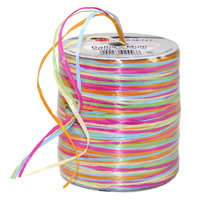 Artikelbild 13 für PRÄSENT Geschenkband Raffia matt pink/orange/grün/blau/natur 3,0 mm x 50,0 m, Artikelnummer 382705