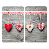 Artikelbild 1 für WENKO Herdabdeckplatten Herzen bunt, 2 St., Artikelnummer 665584