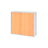 Artikelbild 1 für HAMMERBACHER Schiebetürenschrank 1753S, V1753S/W/6/BM buche, weiß 2 Fachböden 120,0 x 40,0 x 110,0 cm, Artikelnummer 377399