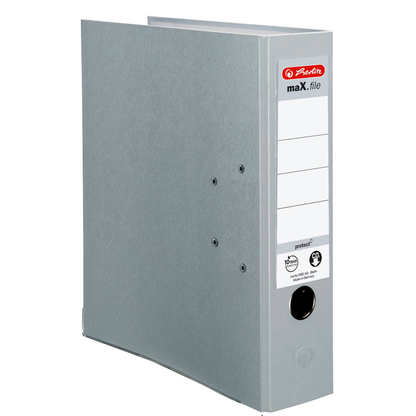 Artikelbild 2 für herlitz maX.file protect Ordner grau Kunststoff 8,0 cm DIN A4, Artikelnummer 138586