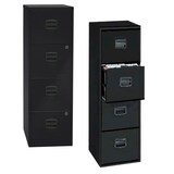 Artikelbild 1 für BISLEY Home PFA 4 Hängeregistraturschrank schwarz 4 Schubladen 41,3 x 40,0 x 132,1 cm, Artikelnummer 728758