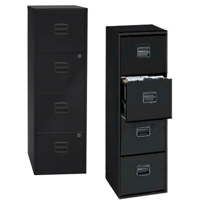 Artikelbild für BISLEY Home PFA 4 Hängeregistraturschrank schwarz 4 Schubladen 41,3 x 40,0 x 132,1 cm, Artikelnummer 728758