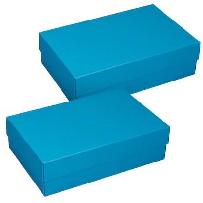 Artikelbild 2 für 2 BUNTBOX L Geschenkboxen 3,6 l blau 26,6 x 17,2 x 7,8 cm, Artikelnummer 303786