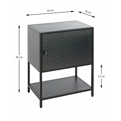 Artikelbild 2 für HAKU Möbel Konsole Nachttisch Metall schwarz 45,0 x 30,0 x 60,0 cm, Artikelnummer 340206