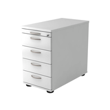 Artikelbild 1 für HAMMERBACHER Solid SC50 Standcontainer weiß 5 Auszüge 42,8 x 80,0 x 72,0 - 76,0 cm, Artikelnummer 982991