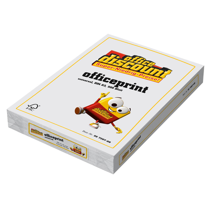 Artikelbild 2 für office discount Kopierpapier officeprint universal DIN A3 80 g/qm 500 Blatt, Artikelnummer 557207