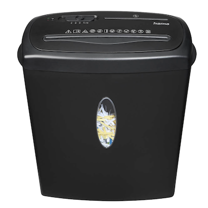Artikelbild 6 für hama Home X10CD Aktenvernichter mit Partikelschnitt P-4, 4 x 40 mm, bis 10 Blatt, schwarz, Artikelnummer 274991