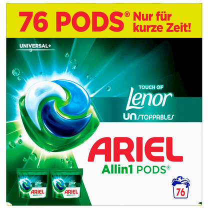 Artikelbild 4 für ARIEL UNIVERSAL+ Allin1 PODS Lenor Waschmittel Caps, 76 St., Artikelnummer 526176
