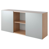 Artikelbild 1 für HAMMERBACHER Sideboard 1780, V1780/N/S nussbaum, silber 160,0 x 42,0 x 74,8 cm, Artikelnummer 859177