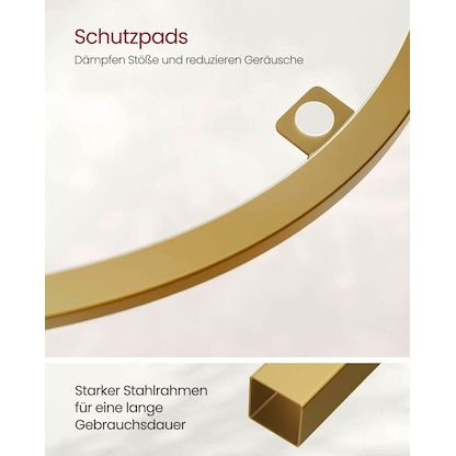 Artikelbild 7 für VASAGLE Eckregal gold 28,0 x 28,0 x 158,0 cm, Artikelnummer 290058