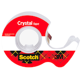 Artikelbild 1 für Scotch Klebefilmabroller Crystal Tape rot, Artikelnummer 477788