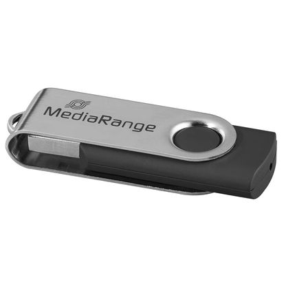 Artikelbild 2 für AKTION: MediaRange USB-Stick MR910 schwarz, silber 16 GB, Artikelnummer 456386