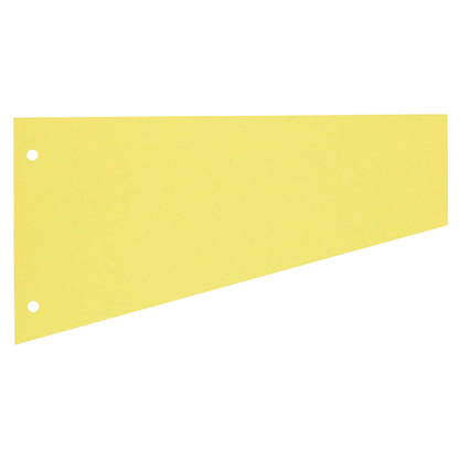 Artikelbild für herlitz Trennstreifen Trapez gelb, 190 g/qm Karton, 100 St., Artikelnummer 958587