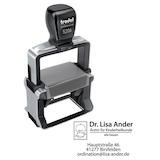 Artikelbild 1 für trodat Textstempel, individualisierbar 5206 selbstfärbend schwarz mit Logo, 1 St., Artikelnummer 320972