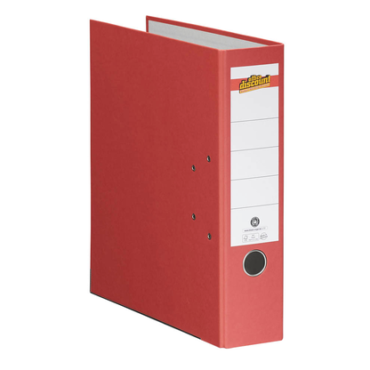 Artikelbild 2 für office discount Umwelt Ordner rot Karton 8,0 cm DIN A4, Artikelnummer 153940