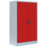 Artikelbild 1 für LÜLLMANN Metallschrank 530294 feuerrot, lichtgrau 80,0 x 38,3 x 120,0 cm, aufgebaut, Artikelnummer 183818