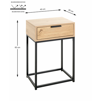 Artikelbild 2 für HAKU Möbel Konsole Nachttisch schwarz 40,0 x 28,0 x 60,0 cm, Artikelnummer 340139