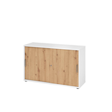 Artikelbild 1 für HAMMERBACHER Schiebetürenschrank 1752S, V1752S/W/R/SG asteiche, weiß 1 Fachboden 120,0 x 40,0 x 74,8 cm, Artikelnummer 377166