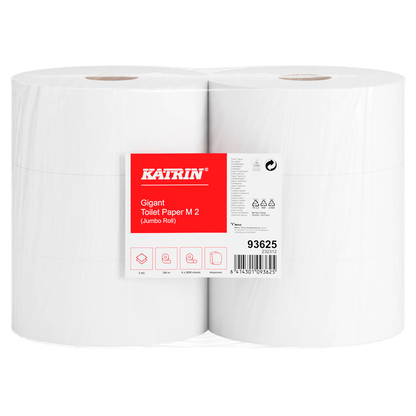 Artikelbild 2 für KATRIN Jumbo-Toilettenpapier Gigant M2 2-lagig, 6 Rollen, Artikelnummer 440598