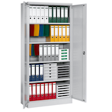 Artikelbild 1 für Gürkan Stahlschrank 100070 lichtgrau 92,0 x 42,0 x 195,0 cm, aufgebaut, Artikelnummer 493544