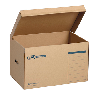Artikelbild 3 für 10 ELBA Archivcontainer tric system braun 54,5 x 36,0 x 32,0 cm, Artikelnummer 144329