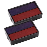 Artikelbild 1 für 2 COLOP Ersatzstempelkissen E/10/2 blau/rot 2,9 x 1,8 cm, Artikelnummer 636383
