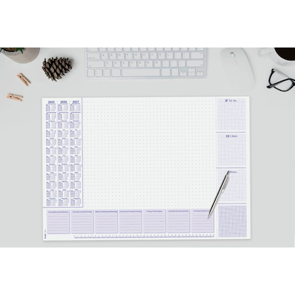 Artikelbild 2 für SIGEL Schreibtischunterlage Lilac weiß/lila Papier 59,5 x 41,0 cm, 30 Blatt, Artikelnummer 174739