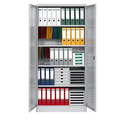 Artikelbild 6 für Gürkan Metallschrank 109764 lichtgrau 92,0 x 60,0 x 195,0 cm, aufgebaut, Artikelnummer 802025