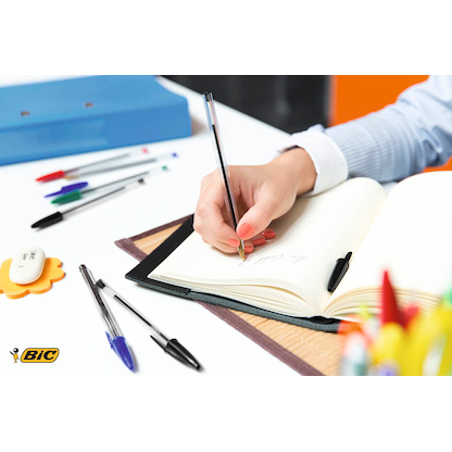 Artikelbild 3 für BIC Kugelschreiber Cristal Original transparent, Schreibfarbe: blau, 10 St., Artikelnummer 840843