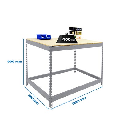 Artikelbild 2 für Simonrack Werkbank SIMONWORK BASIC 1 silber 120,0 x 60,0 x 90,0 cm, Artikelnummer 979973