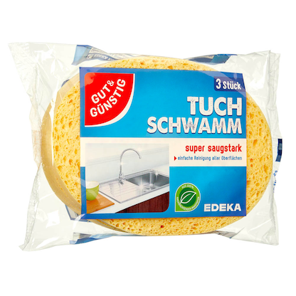 Artikelbild 2 für GUT&GÜNSTIG Schwammtücher Naturfaser, 3 St., Artikelnummer 987964