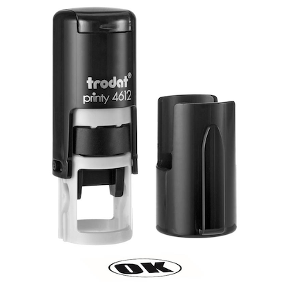 Artikelbild für trodat Textstempel, individualisierbar Printy 4612 selbstfärbend schwarz mit Logo, 1 St., Artikelnummer 415435